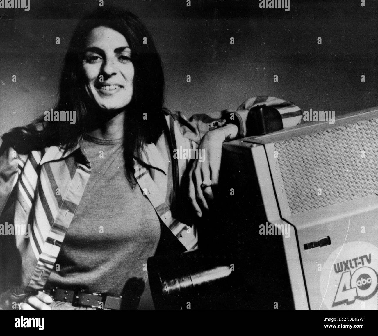 WXLT-TV híradó stúdió Sarasotában, ahol Chubbuck a Suncoast Digest műsort vezette