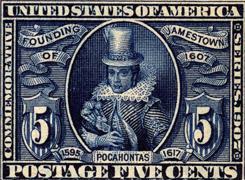 Pocahontas egyetlen korabeli portréja, 1616